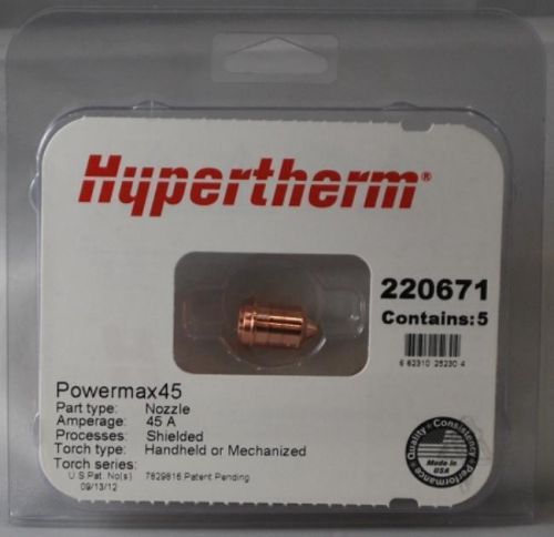 Genuine Hypertherm Nozzles 5 Pack 220671