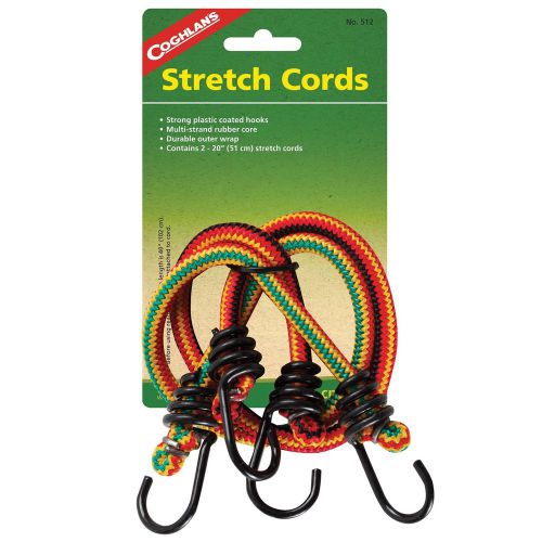 New! Coghlans Stretch Cords 20&#034; Package of 2 512