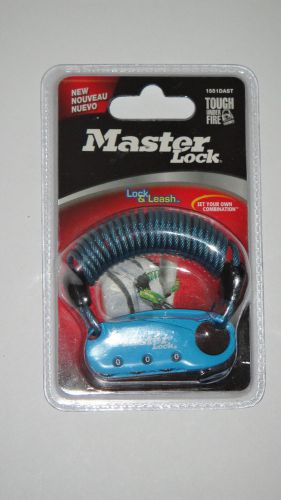 Master Lock Combination Lock &amp; Leash Locking Cable Braided Steel New