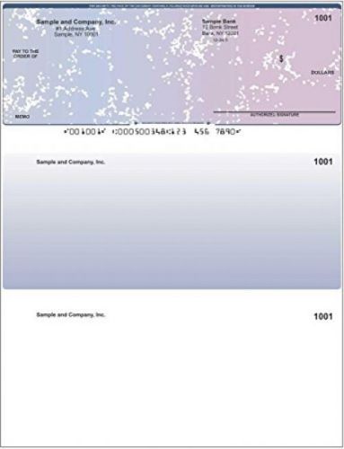 Quickbooks Checks On Top - 1000 Printed Checks (Blue/Red)