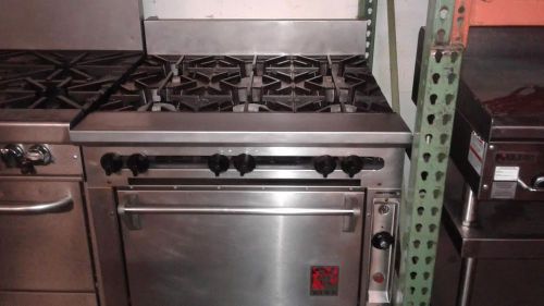 WOLF 6 BURNER RANGE WITH OVEN 60 DAY WARRANTY