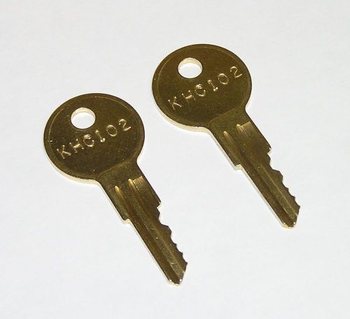 2 - khc102 replacement keys fit kason &amp; norlake refrigeration equipment for sale