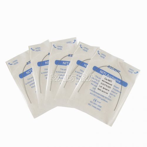 10 Packs 0.017*0.025 Dental Orthodontics Copper NiTi Rectangular Arch Wires