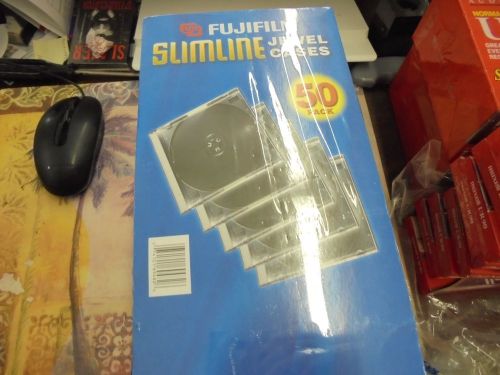 SEALED 50 Slim Jewel Cases 5mm Thick  Fujifilm SEALED