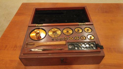 Vintage Christian Becker Inc 29pcs/set 1mg-1kg brass Calibration Weight Kit