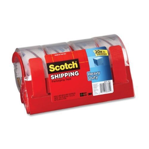 Scotch heavy duty shipping packaging tape with refillable dispensers, 1.88 in x for sale