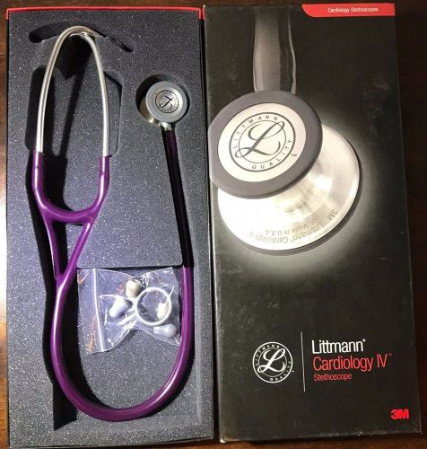 3M Littmann Cardiology IV Stethoscope Plum 6156 - 27&#034; - NEW IN OPEN BOX