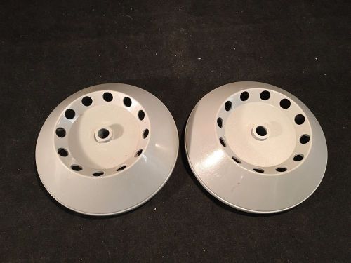 Lot of 2 Gray 12-Place Plastic Rotors for Small Tubes