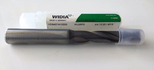 WIDIA VariDrill VDS Solid Carbide Coolant-Thru drill 10.2mm (0.4016&#034;)