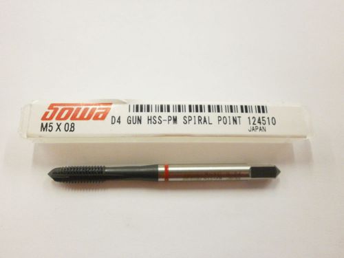 Sowa Tool M5 x 0.8 D4 Spiral Point Red Ring Tap CNC Style 48 HRC 124-510 ST18