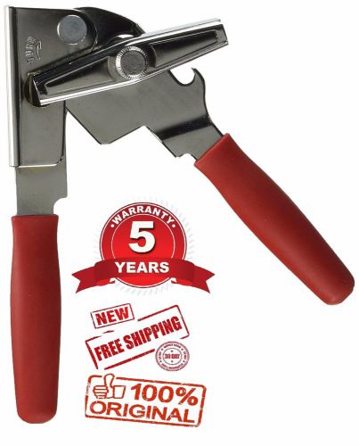 Swing A Way Easy Crank Portable Manual Can Opener 7&#034; Large Ergonomic Duty RED