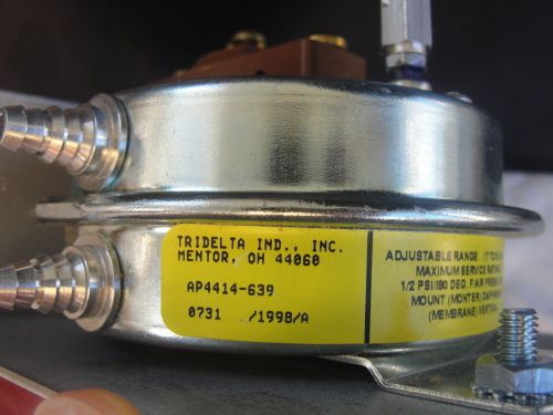 New (nos) tridelta ap4414-639 0731/9944/a pressure switch, made usa 12 psi for sale