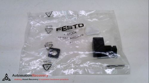 FESTO MSSD-EB, PLUG SOCKET FOR SOLENOID VALVE,  5-7MM CABLE, NEW #226930