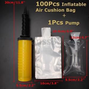 10x15cm Single Layer Inflatable Air Cushion Bag + Pump For Shipping Packaging