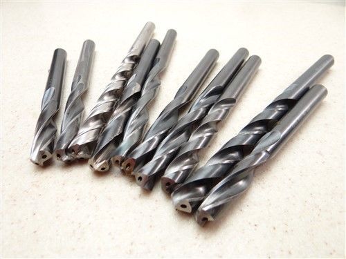 LOT OF 10 HSS COOLANT FED DRILLS 7/16&#034; &amp; 29/64&#034; P.T.D BUTTERFIELD