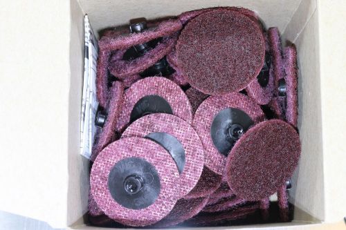 (50) 2” 3M Scotch-Brite Roloc TS Surface Conditioning Disc A Med