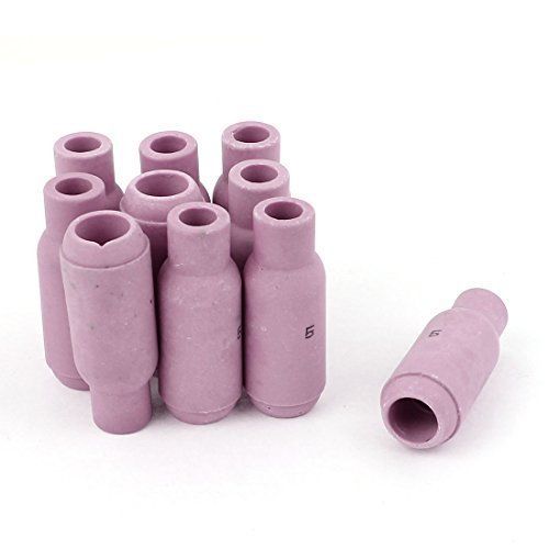 uxcell 10N49 #5 Ceramic Cup Nozzles 10pcs Purple for Tig Welding Torch