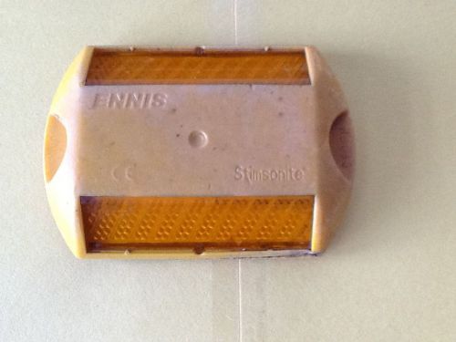 Used 4&#034; ENNIS Stimsonite Yellow Pavement / Road Reflector.  Commercial  Quality!