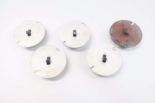 NEW HUBBELL 7451 BOX OF 5 SINGLE POLE FLUSH TOGGLE SWITCH 250V-AC 5A AMP D547129
