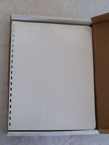 GBC VeloBind Comb Binding Presentation Covers; Clear; Oversize Letter; 100 piece
