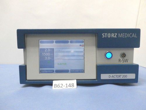 Storz MEDICAL D-ACTOR 200 use for Therapy System R-SW Model:2007  Laparoscopy