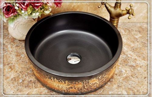 A214 European Style Hand Made D 40-42cm Bathroom Ceramic Art Sink/Wash Basin