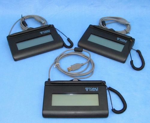Topaz siglite lcd 1x5  t-lbk460-hsb-r - backlit electronic signature capture pad for sale