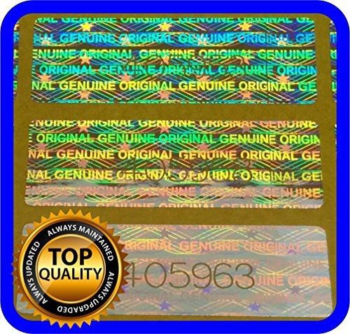 Holomarks 300 Hologram labels with serial numbers, warranty stickers seals 1.18