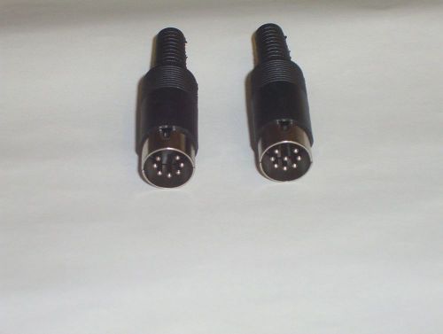 DIN Male Connectors: 7 Pin and 8 Pin