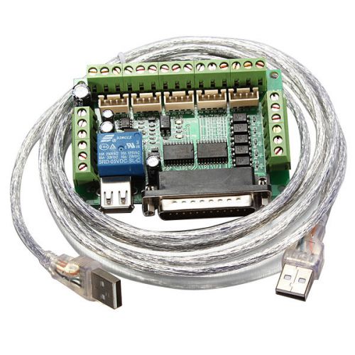 5-Achsen CNC-Ausbruch Brett fuer Schrittmotortreiber Mach3 + USB-Kabel SH5T8