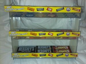 HERSHEY&#039;S SNACK CENTER CHOCOLATE BAR &amp; CANDY DISPLAY 3 TIER CLEAR PLASTIC SHELF