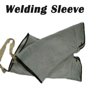 Cowhide Welding Soldering Welder Protection Hood Hand Sleeves Cover Equipment