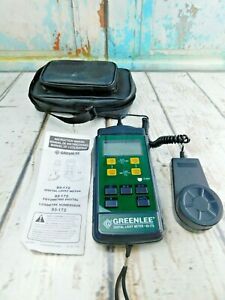 Greenlee Digital Light Meter 93-172 Green Lee Measurement Detector Sensor + Bag