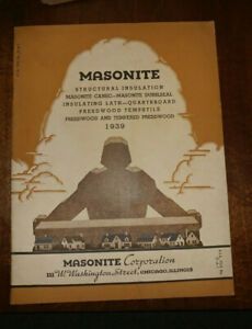1939 BROCHURE - MASONITE - MASONITE CORPORATION - CHICAGO ILLINOIS