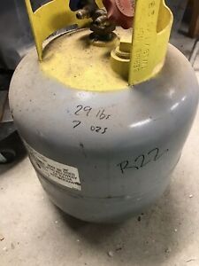 Partially filled, 29# R22 Refrigerant Recovery Tank - Personal Use