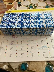 Vintage NEW Rolodex 1000 Card Box C17  Blank WHITE File REFILL Cards