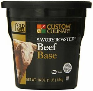 Custom Culinary Gold Label Base Savory, Roasted Beef, 1 Pound
