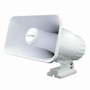Speco 4 inch x 6 Weatherproof PA Speaker Horn - White