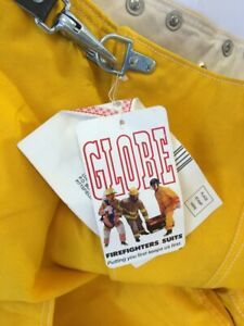 *NEW WITH TAG* Vintage 1993 Globe Turnout Gear Firefighter Yellow Pants w/Liner