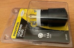 Hubble 15 Amp125 Volt NEMA L5-15P Industrial Locking Plug
