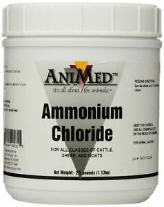 AniMed Powder 99.9-Percent Ammonium Chloride for Horses Dogs Cats Cows Sheep ...