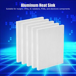 5Pcs CPU Heat Sink Ultra-Thin Aluminum Cooling Parts Heat Dissipation 100x80x7mm