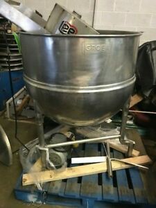 100 GALLON GROEN JACKETED KETTLE MODEL N100SP STAINLESS STEEL