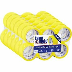 Aviditi Tape Logic 2 Inch x 55 Yard 2.2 Mil Yellow Heavy Duty Colored Packing...