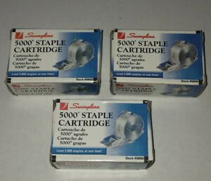 3 x Swingline 5000 Staple Cartridge #50050 Replacement Electric Stapler