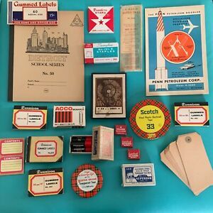 Large Lot of Vintage Office Supplies- Some Dennison
