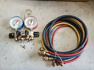 JB INDUSTRIES 26233 Manifold Gauge, 4-Valve •SEE DESCRIPTION•