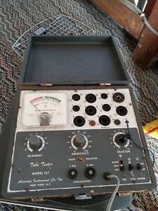 Vintage - Accurate Instrument Company N.Y. Model 157 Tube Tester w Instructions