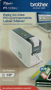 NEW Brother PT-1230PC Label Thermal Printer PC Computer Connectable EASY Look