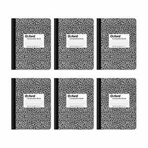 Oxford Composition Notebooks, Wide Ruled Paper, 9-3/4 x 7-1/2 Inches, 100...